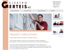Tablet Screenshot of gerteis.ch